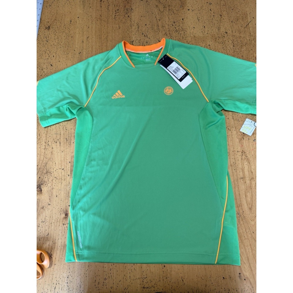NWT Adidas Roland Garros OC Paris ClimaCool Tennis Crew Shirt F82143 Small